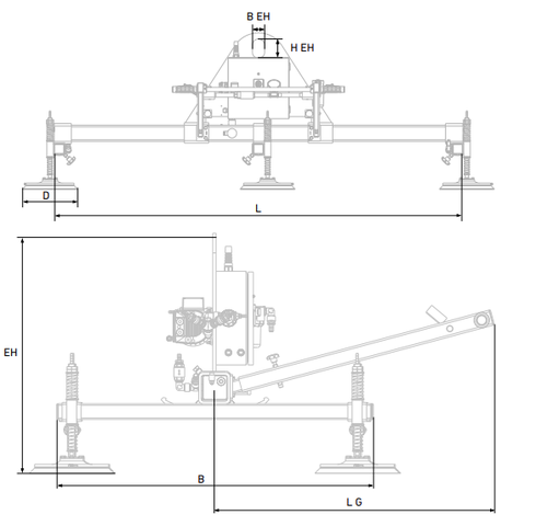 AERO-BASIC dimension drawing