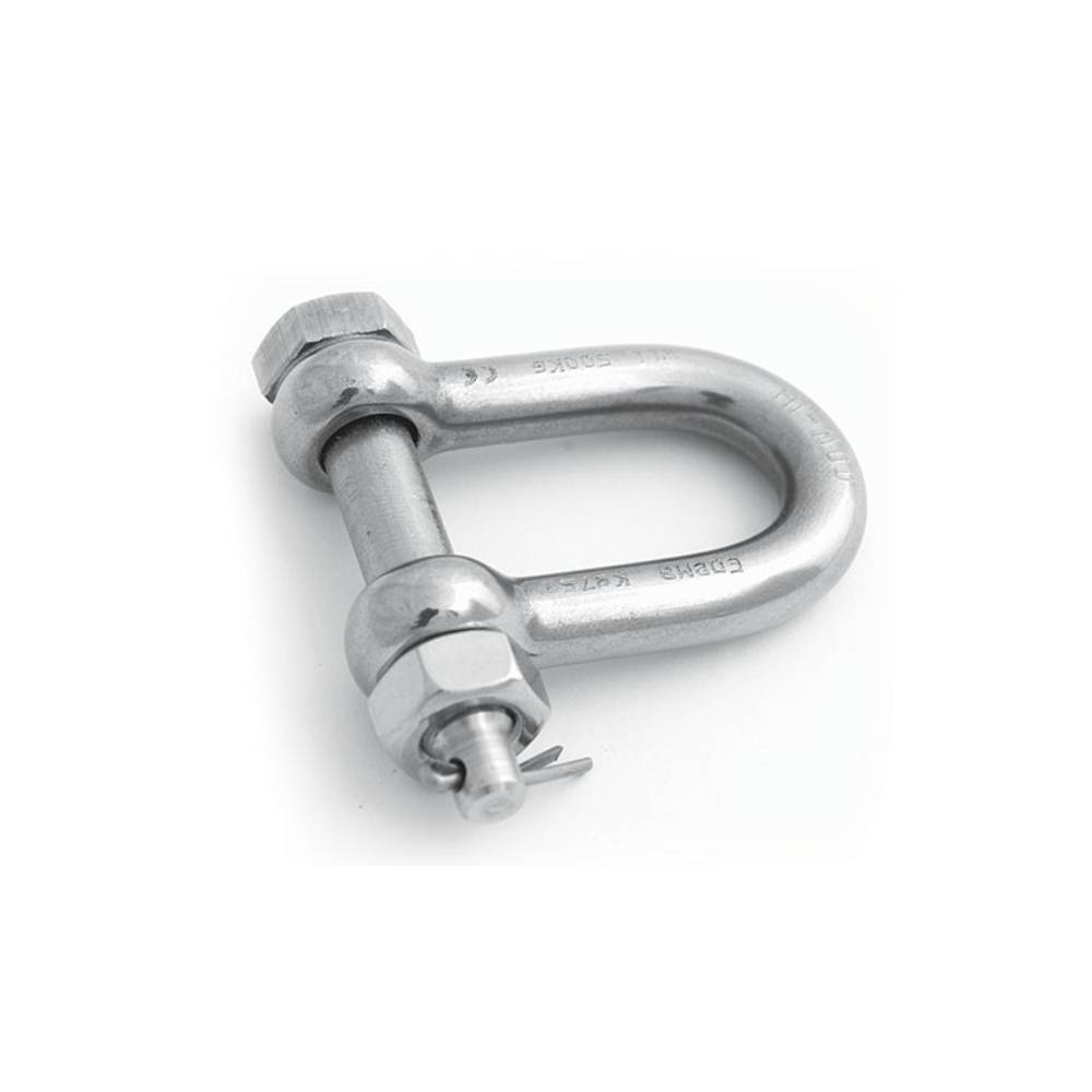 D Shackle with Safety Pin SS