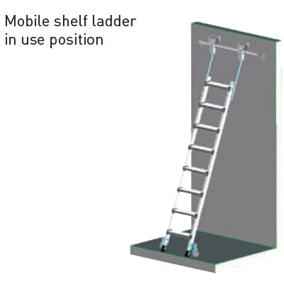 Trec LH Mobile shelf ladder